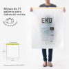 Bolsas de basura EKO de 50–90 L – 60 unidades, extra resistentes con mecanismo de cierre automático y protección antigoteo.