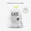 Bolsas de basura EKO de 50–90 L – 60 unidades, extra resistentes con mecanismo de cierre automático y protección antigoteo.