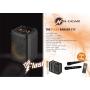 N-Gear The Flash Banger 777 Music Box - Caja Bluetooth portátil con efectos de luz RGB y altavoz de graves de 8 pulgadas - PartyBox MP3 de 160 W con batería, mando a distancia y micrófonos