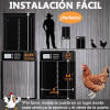 Puerta automática para gallinero.