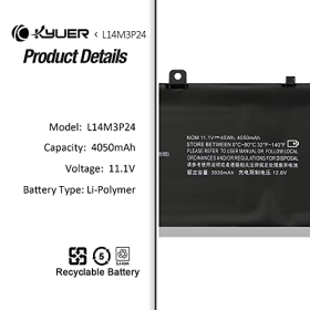 L14M3P24 battery for Lenovo IdeaPad/Y700/Legion Y520, 5B10M41935