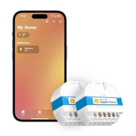 Meross WiFi Smart Switch, Mini Wall Switch, бездротовий перемикач світла, керування таймером, сумісний із HomeKit, Alexa та Google Home, упаковка з 2 шт.