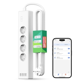 Meross Smart WiFi Smart Extender mit 4 Steckern 