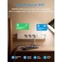 Meross Smart WiFi Smart Extender mit 4 Steckern 