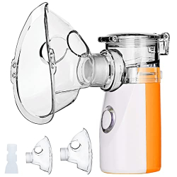 Portable inhalation nebulizer for children & adults, cordless, 10 ml – Orange