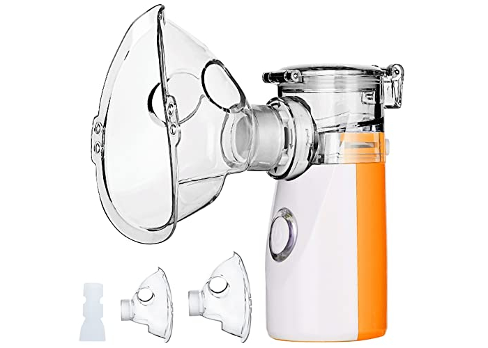 Nebulizador portátil inalámbrico para inhalación, apto para niños y adultos, 10 ml – Naranja Nebulizador portátil inalámbrico para inhalación, apto para niños y adultos, 10 ml – Naranja