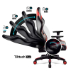 Компьютерное кресло XL с 3D-подлокотниками Diablo X-Horn чёрно-красное