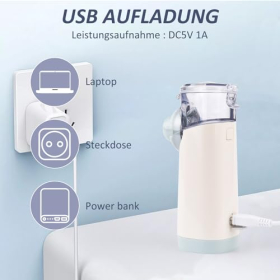 Портативный USB-ингалятор Awenta, бесшумный и перезаряжаемый, подходит для детей и взрослых