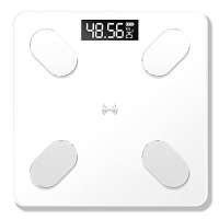 Bluetooth body fat scale, USB, 59 values, voice function
