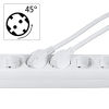 Hama 5-way power strip, 1.4 m, with switch and increased contact protection