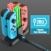 Зарядная станция для Nintendo Switch [4 в 1 Joy-Con] Diyife – Контроллер – Зарядное устройство Кабель типа C со светодиодным дисплеем Интеллектуальная схема