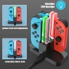 Зарядная станция для Nintendo Switch [4 в 1 Joy-Con] Diyife – Контроллер – Зарядное устройство Кабель типа C со светодиодным дисплеем Интеллектуальная схема