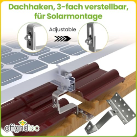 Крюки для крепления на потолок из нержавеющей стали Offgridtec – 10 штук, регулируемые в трех направлениях