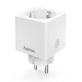 Hama Mini Smart Plug – Smarte Steckdose mit Energieverbrauchsmessung, Alexa- und Google Home-Unterstützung