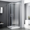 SONNI rectangular shower cubicle 90x90 cm, sliding, tempered safety glass Easyclean 5 mm with nano-lime treatment