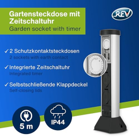 Rev Ritter SilverCraft 2-phase socket with timer, 5 m
