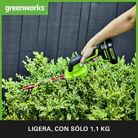 Садовый триммер Greenworks G24SHT 2/1 - 2800 об/мин - нож для травы 15 см БЕЗ аккумулятора 24 В и зарядного устройства