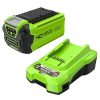Greenworks 40V Akku & Universal-Ladegerät Set, 2Ah, 2A Charger