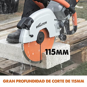 Evolution R300DCT+ 300mm concrete cutting saw, 2400W