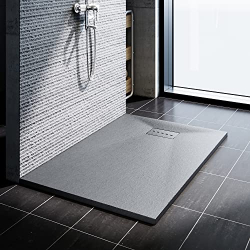 Shower tray SONNI, slate and anti-slip structure, 120x90 cm