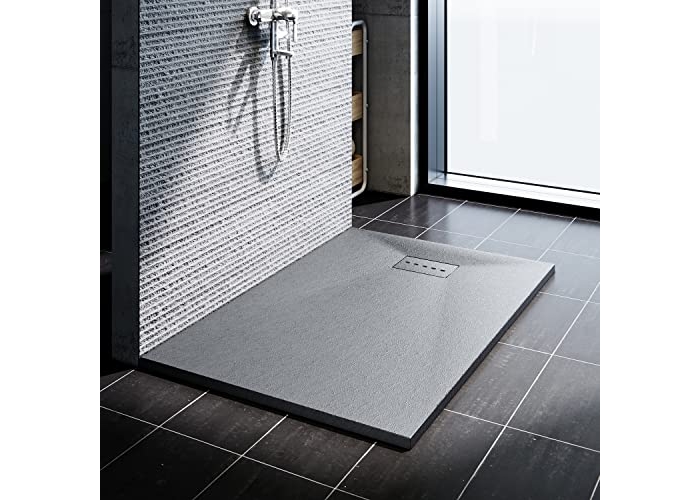 Shower tray SONNI, slate and anti-slip structure, 120x90 cm Shower tray SONNI, slate and anti-slip structure, 120x90 cm