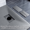 Shower tray SONNI, slate and anti-slip structure, 120x90 cm