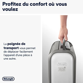 De'Longhi DNS80 dehumidifier, 7.5 liters/day, with air purification function, white