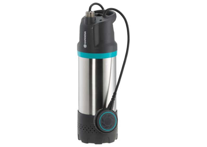 Gardena 5900/4 Inox — погружной насос, 5900 л/ч, фильтр-грязеуловитель, низкий уровень шума, защита от сухого хода Gardena 5900/4 Inox — погружной насос, 5900 л/ч, фильтр-грязеуловитель, низкий уровень шума, защита от сухого хода