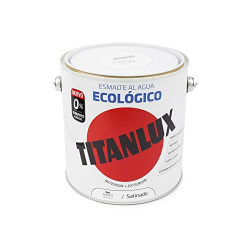 Titanlux Eco Water-Based Satin White Multisurface Lacquer, 250 ml
