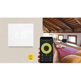 Termostato inteligente Vimar 4G LTE, control mediante app, Alexa y Google