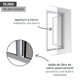 Windhager roller door mosquito net, individually shortenable, 160x225 cm