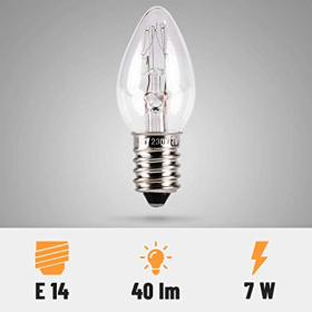 Комплект из 2 сменных ламп Heitech E14, 7 Вт, 230 В