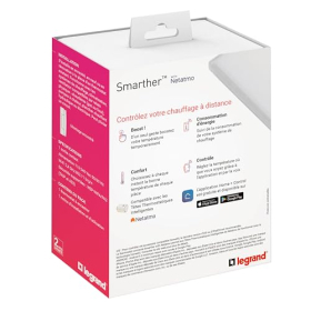 Legrand Smarther with Netatmo network thermostat, white