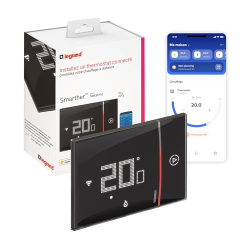 Умный термостат LEGRAND Smarther with Netatmo для скрытого монтажа — чёрный