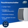 REV AquaForm, Taster - Lichtschalter, Feuchtraum IP44, Aufputz, grau