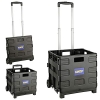 Kinzo Foldable Trolley - Up to 25 kg - With Wheels - Black