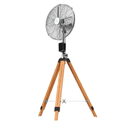 Cecotec EnergySilence 1600 Woody, 50 Вт, 40 см, 3 скорости, регулировка высоты, пульт дистанционного управления