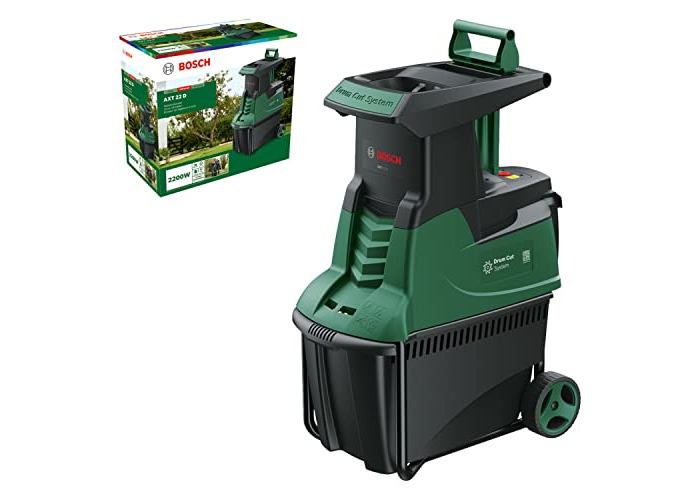 Bosch AXT 22 D Leisehäcksler 2200 W mit Fangbox Bosch AXT 22 D Leisehäcksler 2200 W mit Fangbox