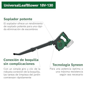 Акумуляторний повітродув Bosch UniversalLeafBlower 18V – потужний та компактний