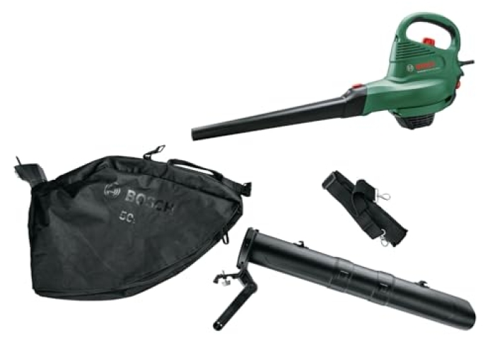 Aspirador y soplador de hojas Bosch UniversalGardenTidy, 3000 W, bolsa recolectora de 50 L Aspirador y soplador de hojas Bosch UniversalGardenTidy, 3000 W, bolsa recolectora de 50 L