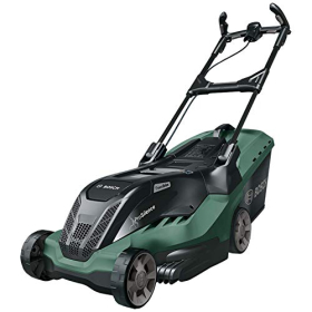 Bosch AdvancedRotak 750 electric lawnmower with a 44 cm cutting width
