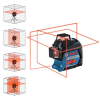 Bosch Professional Laser Level GLL 3-80, red laser, 30 m, incl. 4x AA batteries, in case
