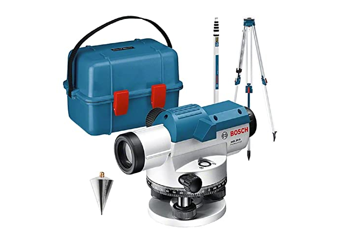 Bosch Professional GOL 20 D optical spirit level (range: up to 60 m, measuring ruler GR 500, tripod BT 160, in case) Bosch Professional GOL 20 D optical spirit level (range: up to 60 m, measuring ruler GR 500, tripod BT 160, in case)
