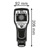 Escáner de pared Bosch D-tect 120, 4 pilas AA, plásticos, cable, metal hasta 120 mm
