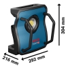 Lámpara de construcción inalámbrica Bosch GLI 18V-10000 C, 10.000 lm, sin batería ni cargador