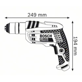 Bosch GBM 10 RE – taladro 600 W, Ø 10 mm, sin percusión