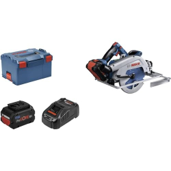 Bosch Professional GKS 18V-68 Biturbo cordless circular saw with 2x ProCORE batteries