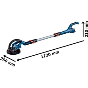 Lijadora para paneles de yeso Bosch Professional GTR 55-225, 550 W, 225 mm, con extensión, maletín