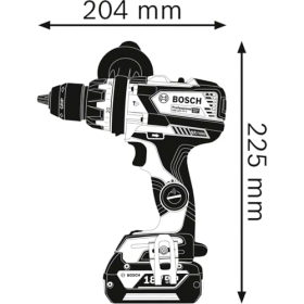 Taladro atornillador de impacto inalámbrico Bosch Professional GSB 18V-110 C