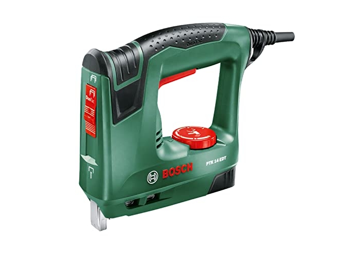 Grapadora eléctrica Bosch PTK 14 EDT, 240 W, para grapas y clavos Grapadora eléctrica Bosch PTK 14 EDT, 240 W, para grapas y clavos